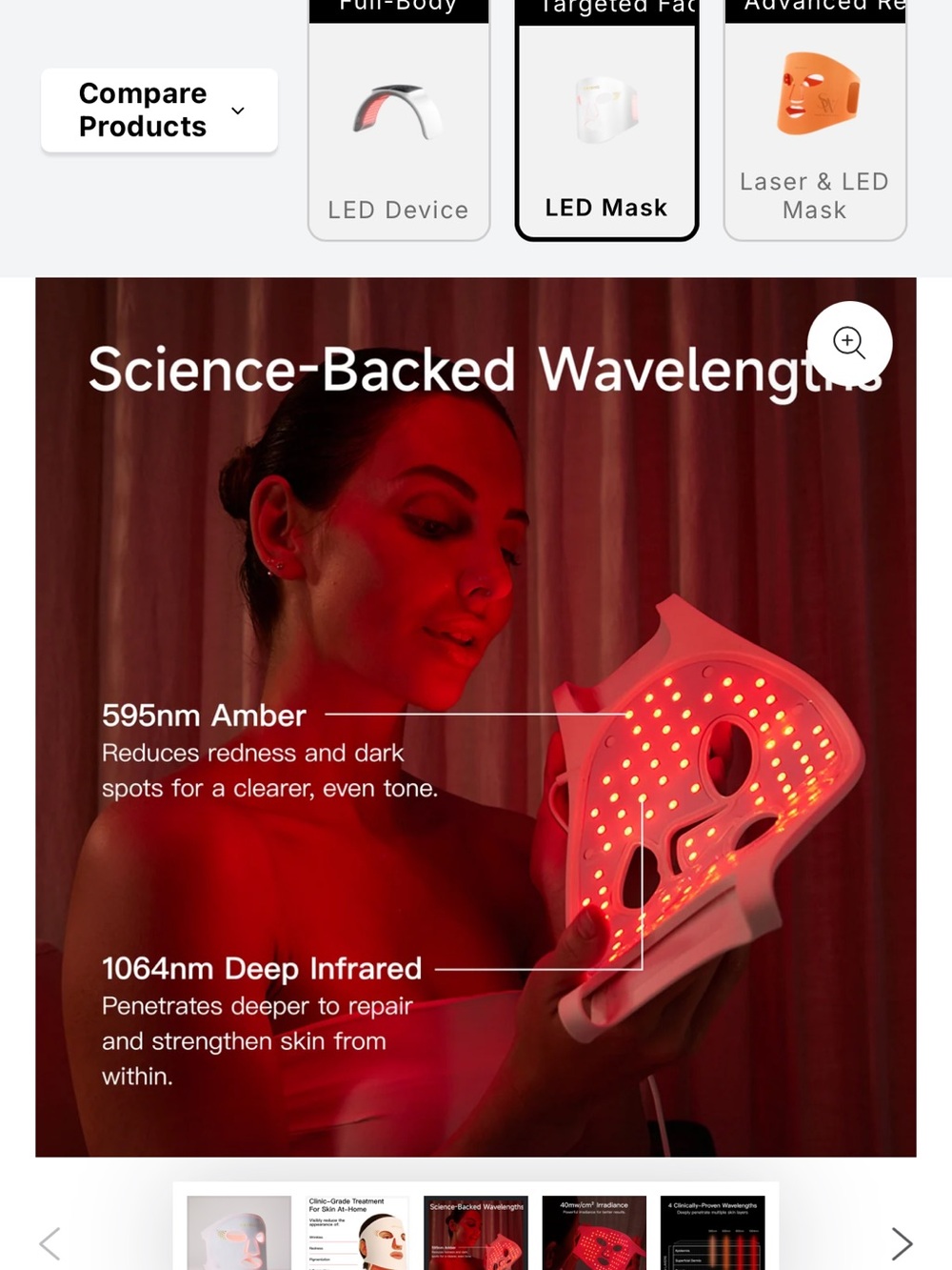 Swirise LED Red Light Face Mask - Picture 12 of 14